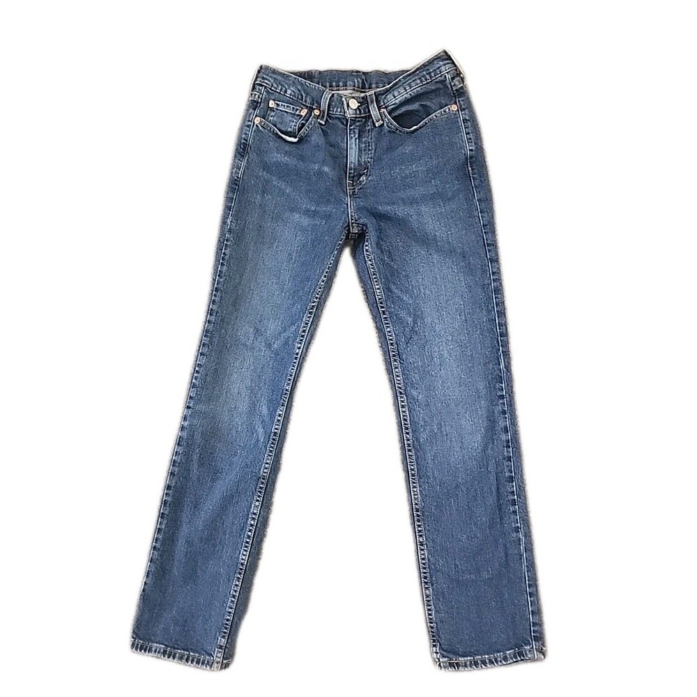 Levi's 514 Jeans Mens 29 x 30 Slim Straight Medium Wash Blue Mid Rise Stretch